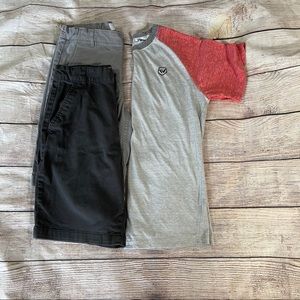 Old navy boys 12 shorts Shaun white T-shir…